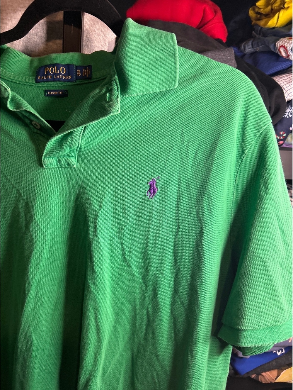 Polo Ralph Lauren Classic Fit Green Cotton Polo Shirt XL